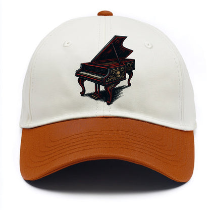 Harpsichord with baroque decorative styling - Two Tone Cap - Orange