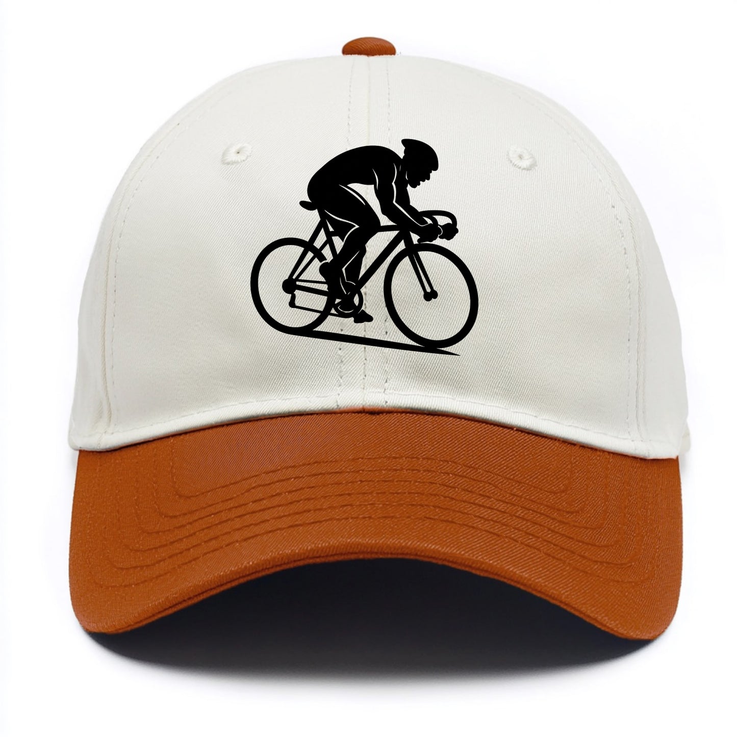 Sprint cyclist racing stance - Two Tone Cap - Orange