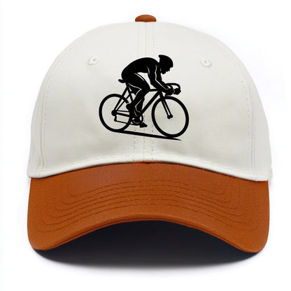 Sprint cyclist racing stance - Two Tone Cap - Orange