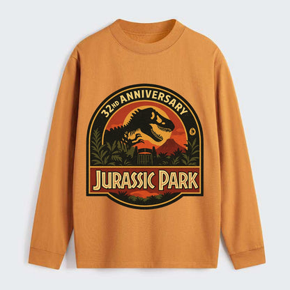 Jurassic Park 32nd Anniversary - Classic Long Sleeve Shirt - Orange