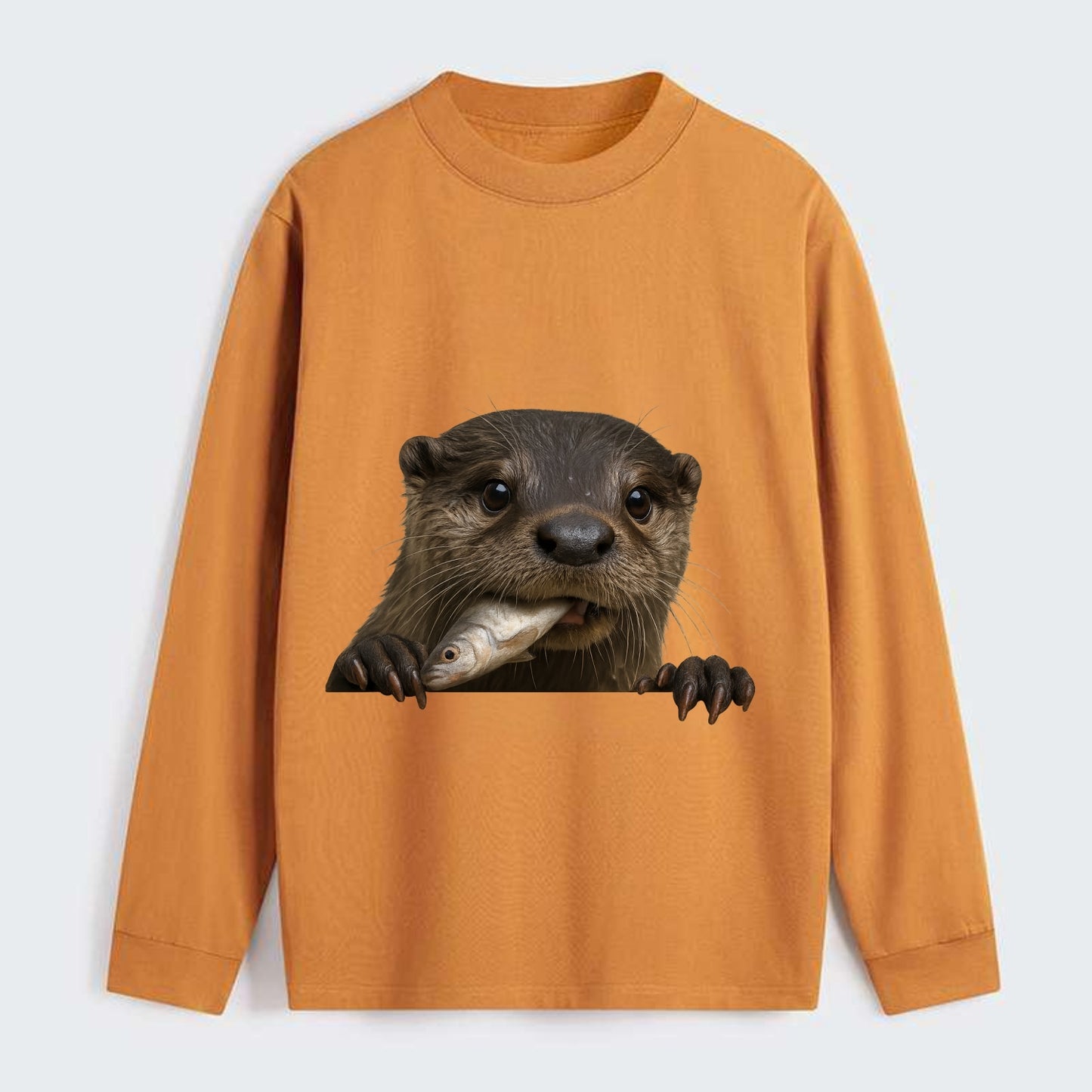 River Otter  - Classic Long Sleeve Shirt - Orange