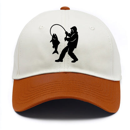 Alaskan fisherman hauling catch - Two Tone Cap - Orange