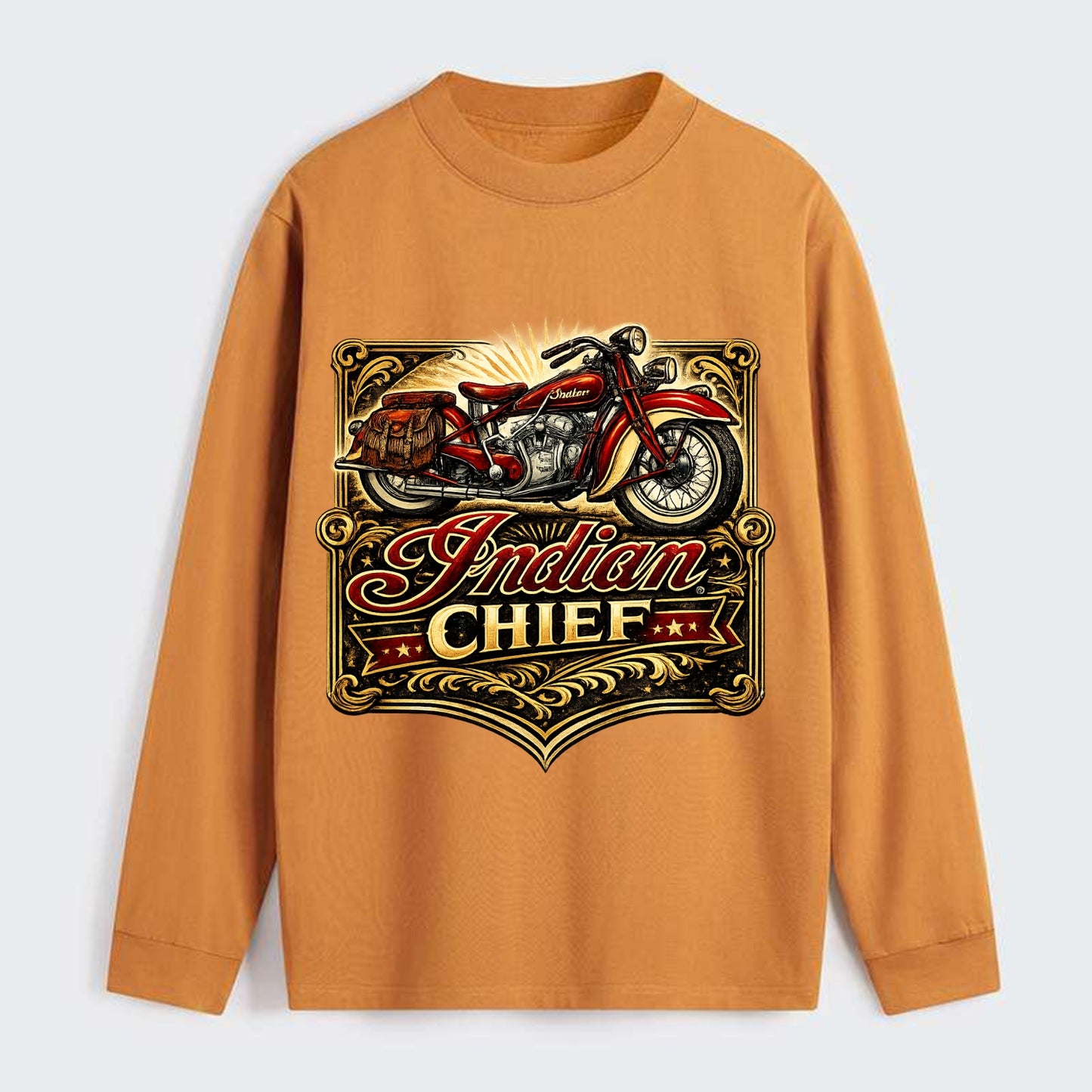 Classic Indian Chief - Classic Long Sleeve Shirt - Orange