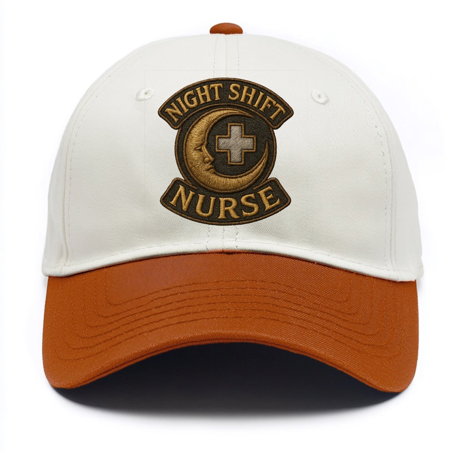 Night Shift Nurse  - Two Tone Cap - Orange