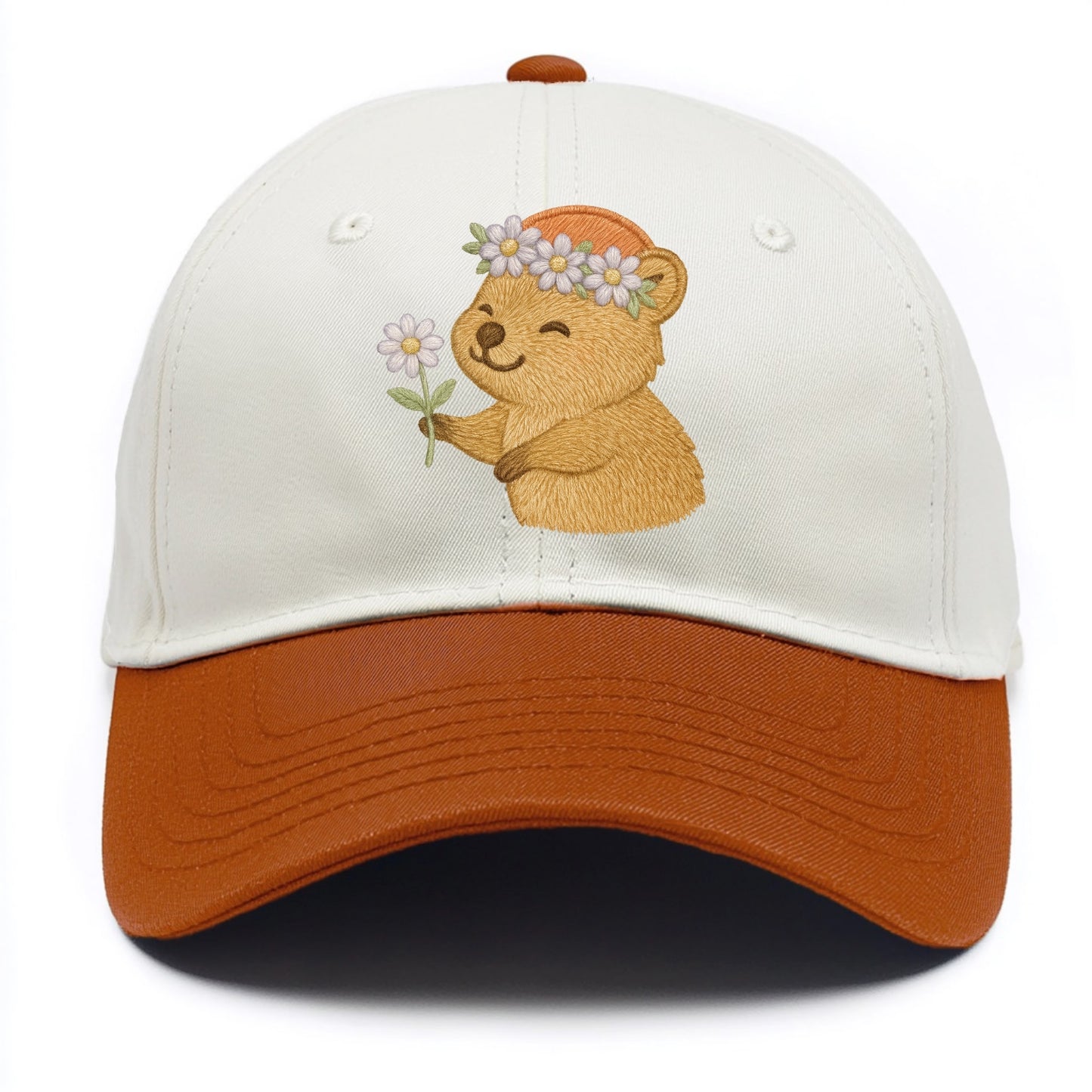 Quokka Daisy Chain - Two Tone Cap - Orange