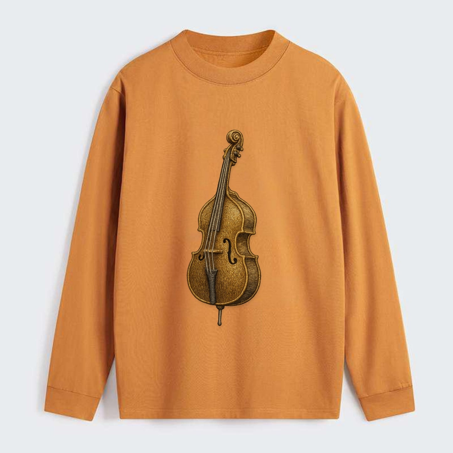Acoustic Bass  - Classic Long Sleeve Shirt - Orange