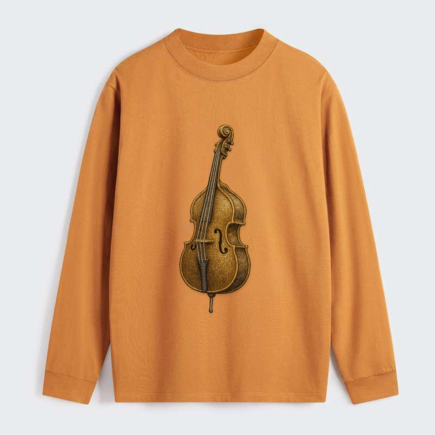 Acoustic Bass  - Classic Long Sleeve Shirt - Orange