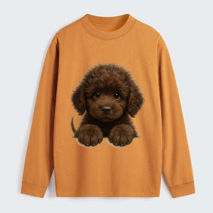 Irish Water Spaniel  - Classic Long Sleeve Shirt - Orange