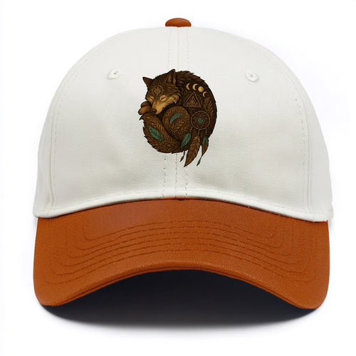 Sleeping Wolf Peace  - Two Tone Cap