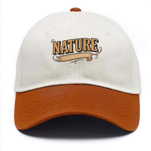 Bold typography design - NATURE - natural world, organic - Two Tone Cap