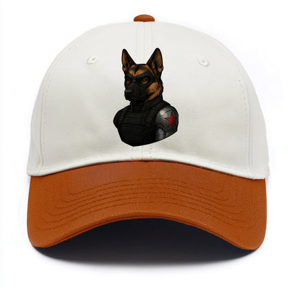 German Shepherd Winter Soldier  - Two Tone Cap - Orange