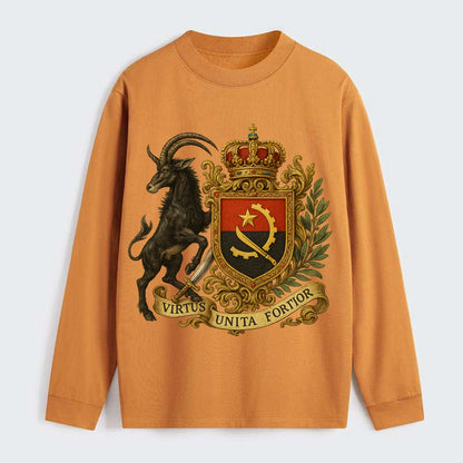 Angola Giant Sable Emblem - Classic Long Sleeve Shirt - Orange