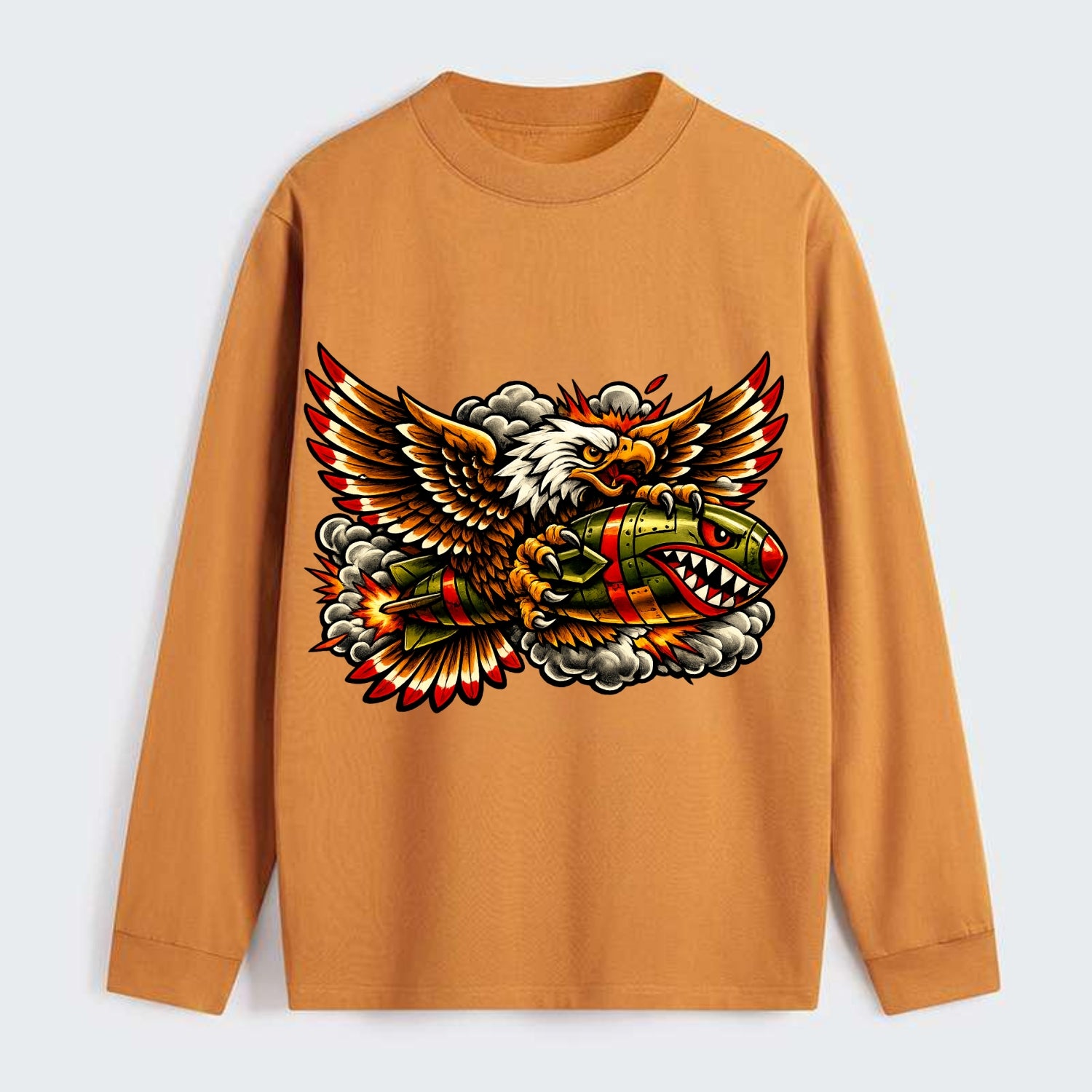 War Eagle Bomb - Classic Long Sleeve Shirt - Orange