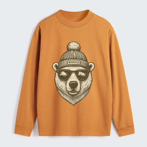 Winnipeg Polar Bear wearing Winnipeg bea - Classic Long Sleeve Shirt