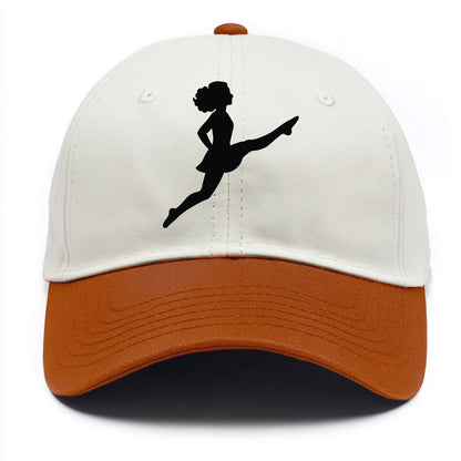 Irish step dancer Riverdance leap - Two Tone Cap - Orange