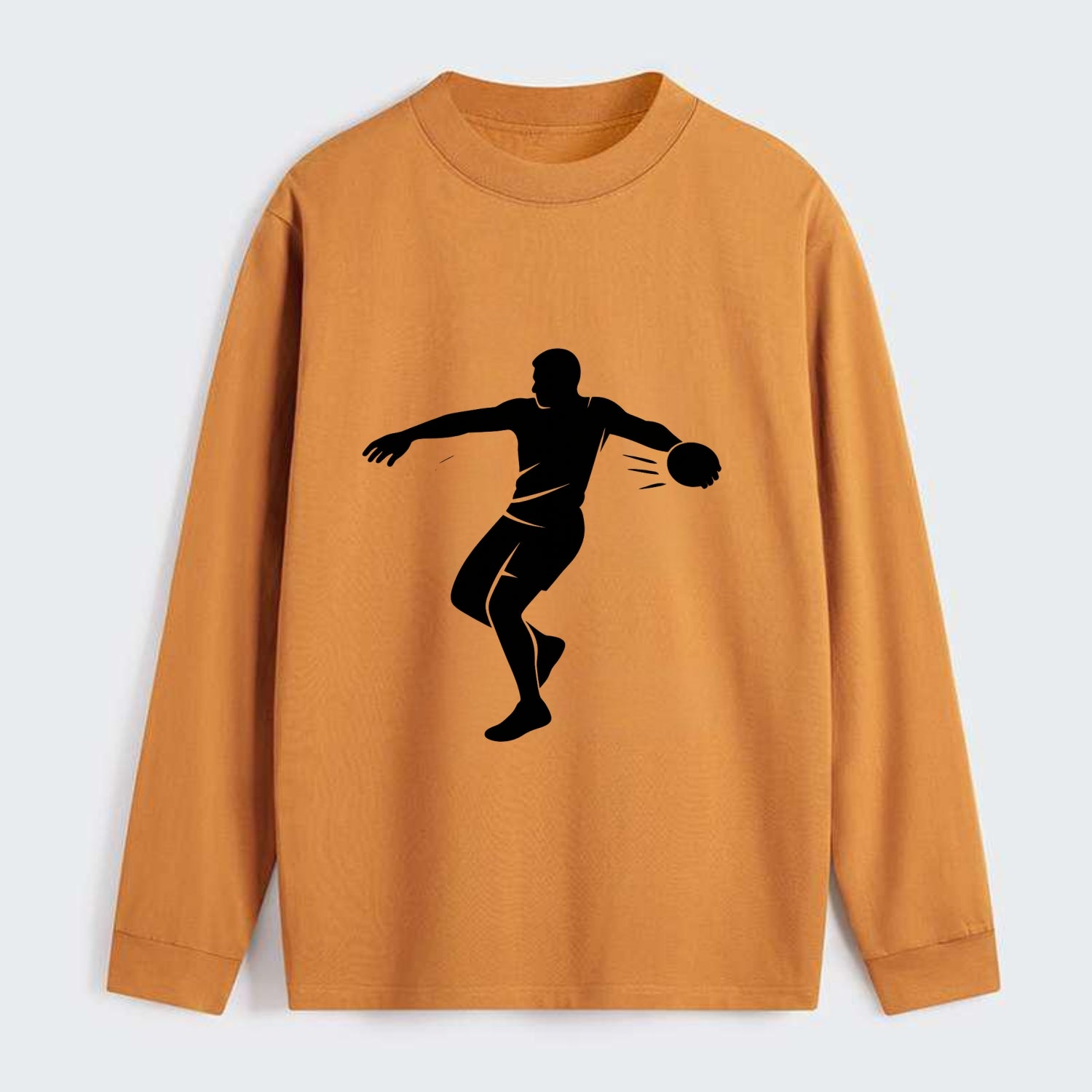 Discus thrower spinning release - Classic Long Sleeve Shirt - Orange