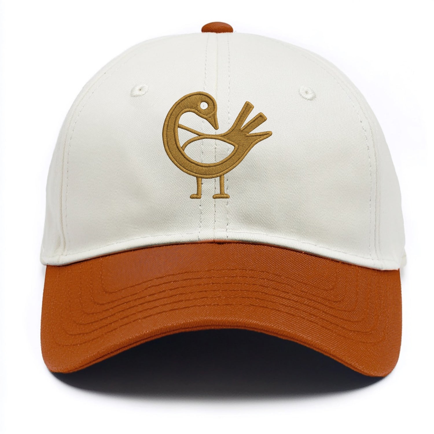 Adinkra Sankofa  - Two Tone Cap - Orange