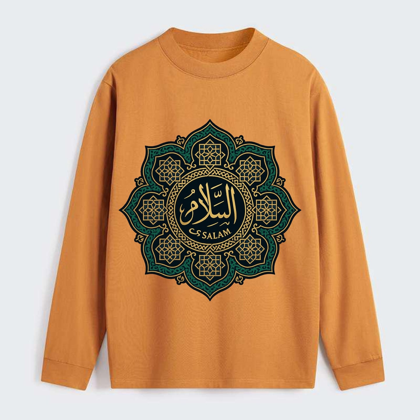 As-Salam Mandala - Classic Long Sleeve Shirt - Orange