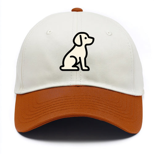 Beagle - Modern minimal sitting pose wit - Two Tone Cap