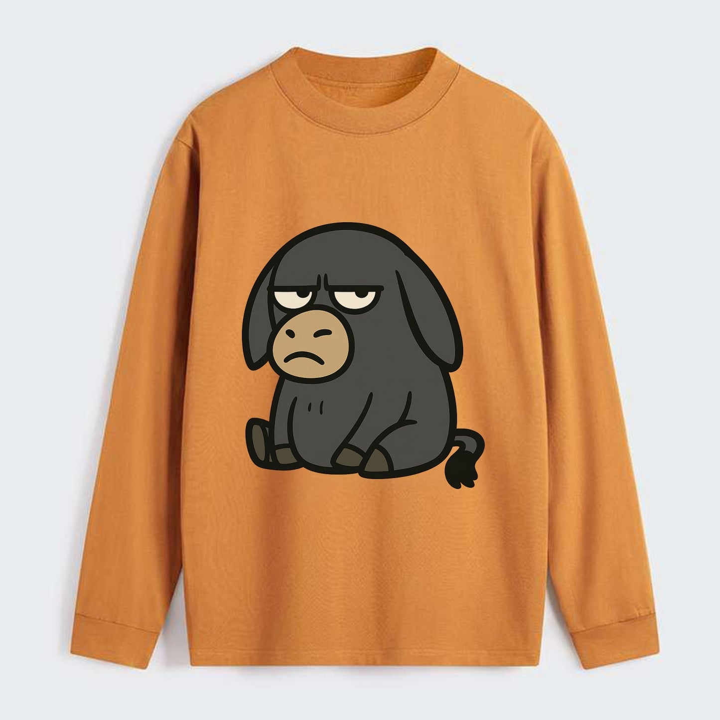 The Donky Judging Silently - Classic Long Sleeve Shirt - Orange