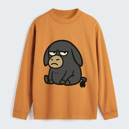 The Donky Judging Silently - Classic Long Sleeve Shirt - Orange