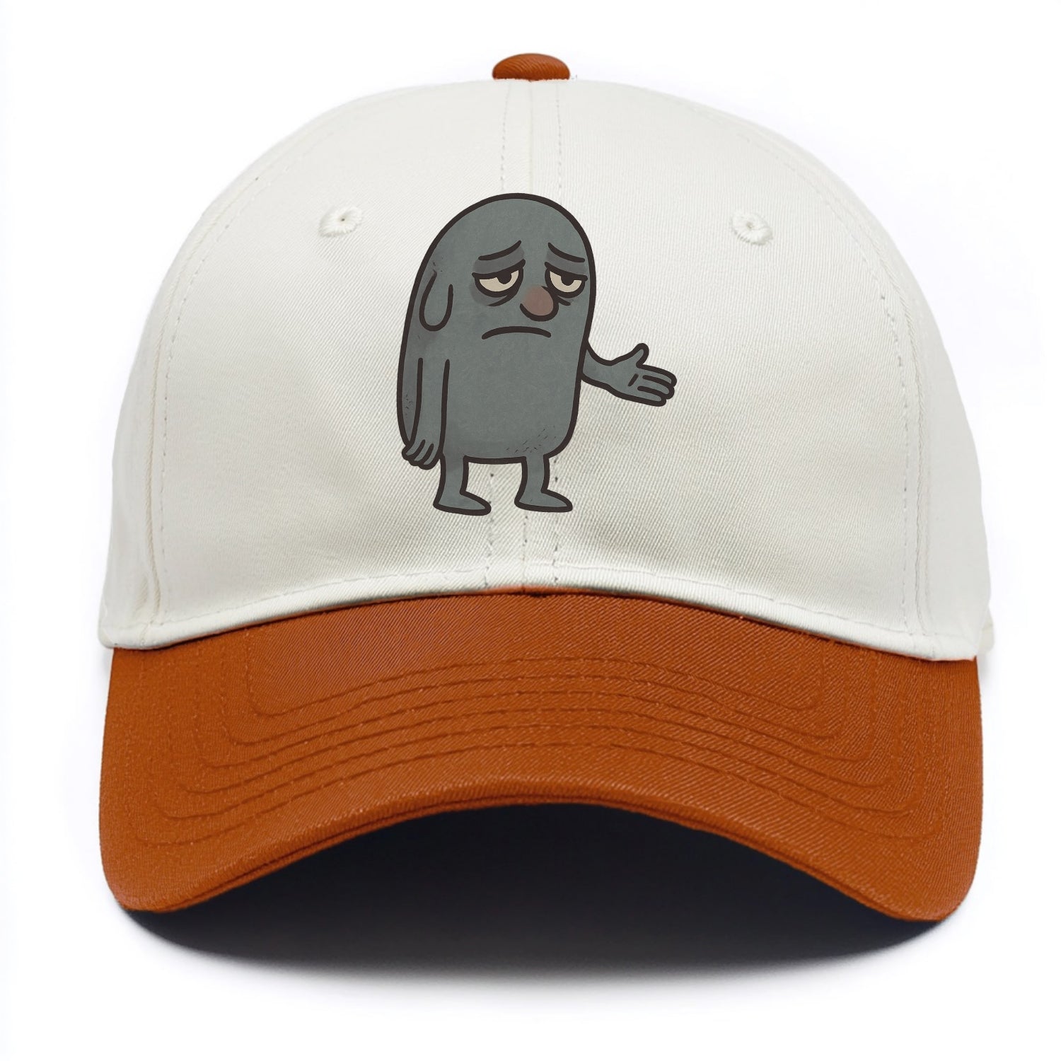 FOLLOWERS ARE GHOSTS | Transparent crowd following nobody - Two Tone Cap - Orange