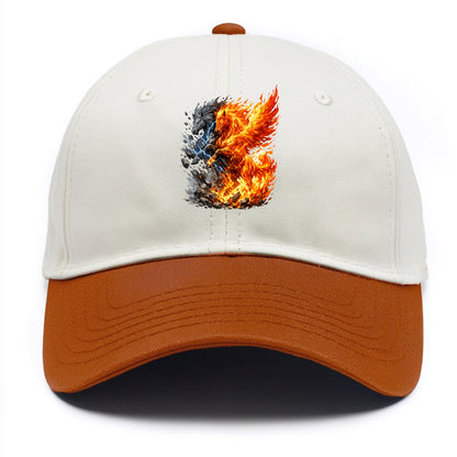 THUNDER FIRE | Horse combining lightning and flame | Electric fire | Storm energy | - Two Tone Cap - Orange