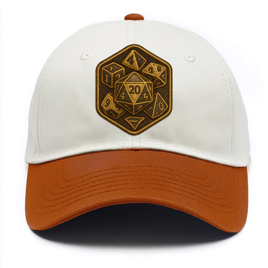 Dice set for tabletop gaming - RPG enthusiast - Two Tone Cap - Orange