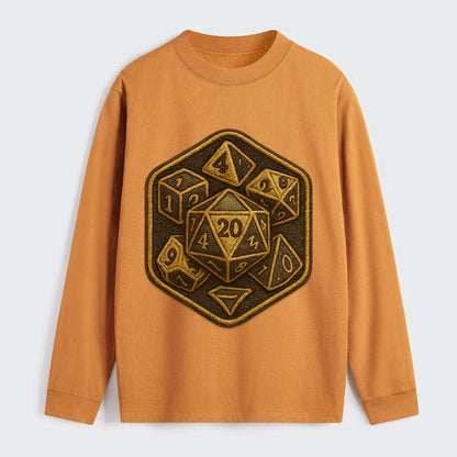 Dice set for tabletop gaming - RPG enthusiast - Classic Long Sleeve Shirt - Orange