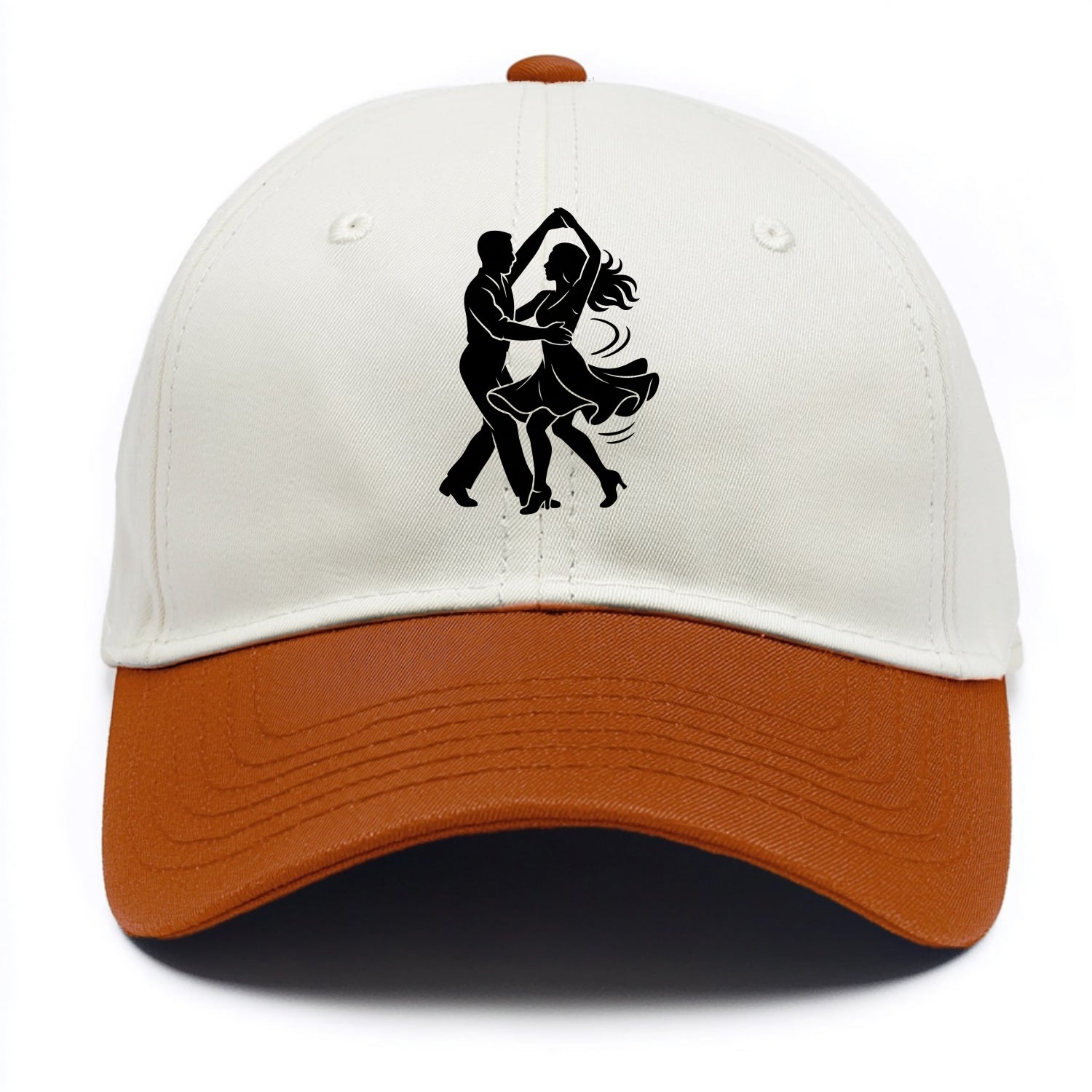 Salsa dancers spinning turn - Two Tone Cap - Orange
