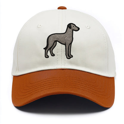 Scottish Deerhound - Trendy hound silhou - Two Tone Cap - Orange