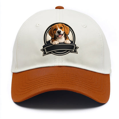 Paws Up Beagle - Two Tone Cap - Orange