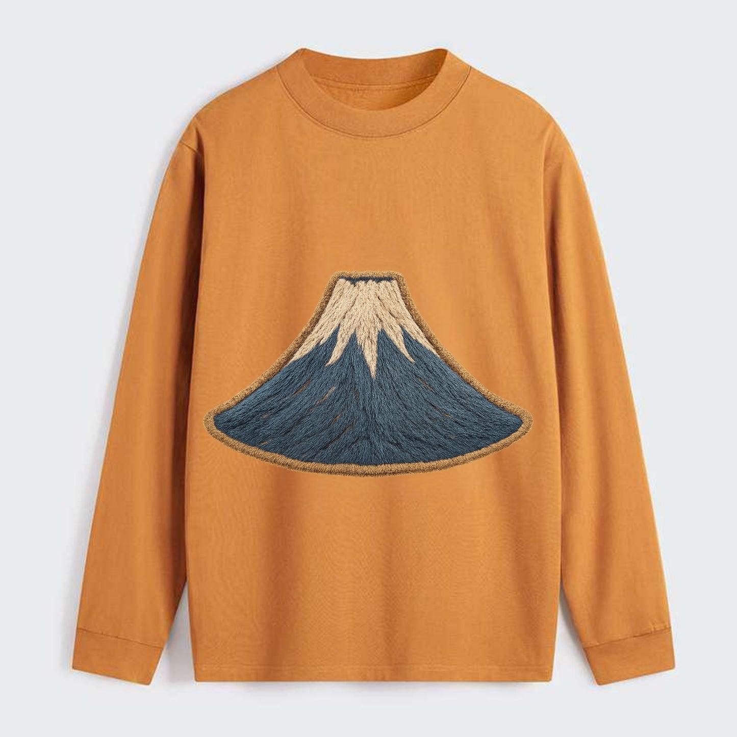 Sacred Mountain  - Classic Long Sleeve Shirt - Orange