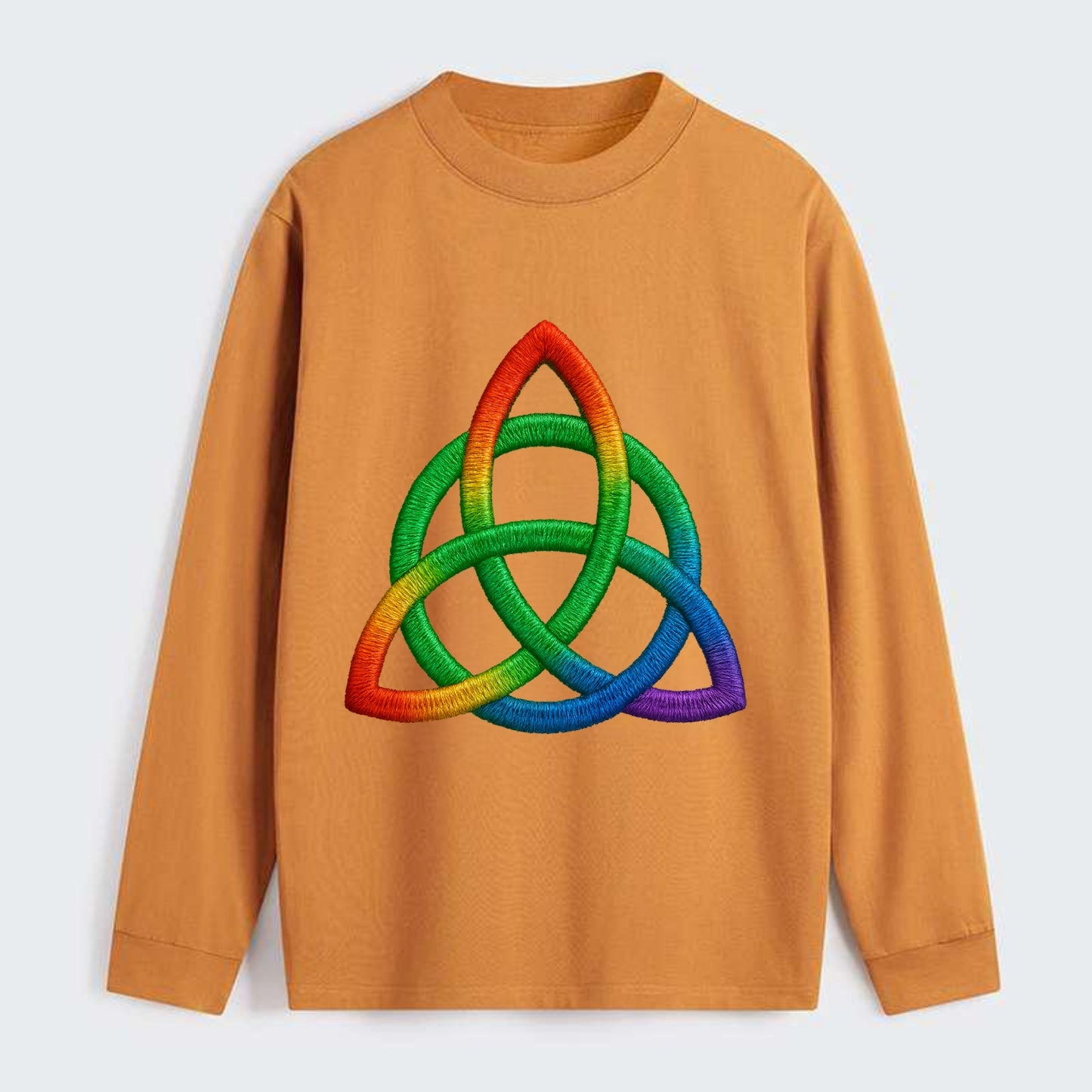 Triquetra  - Classic Long Sleeve Shirt - Orange