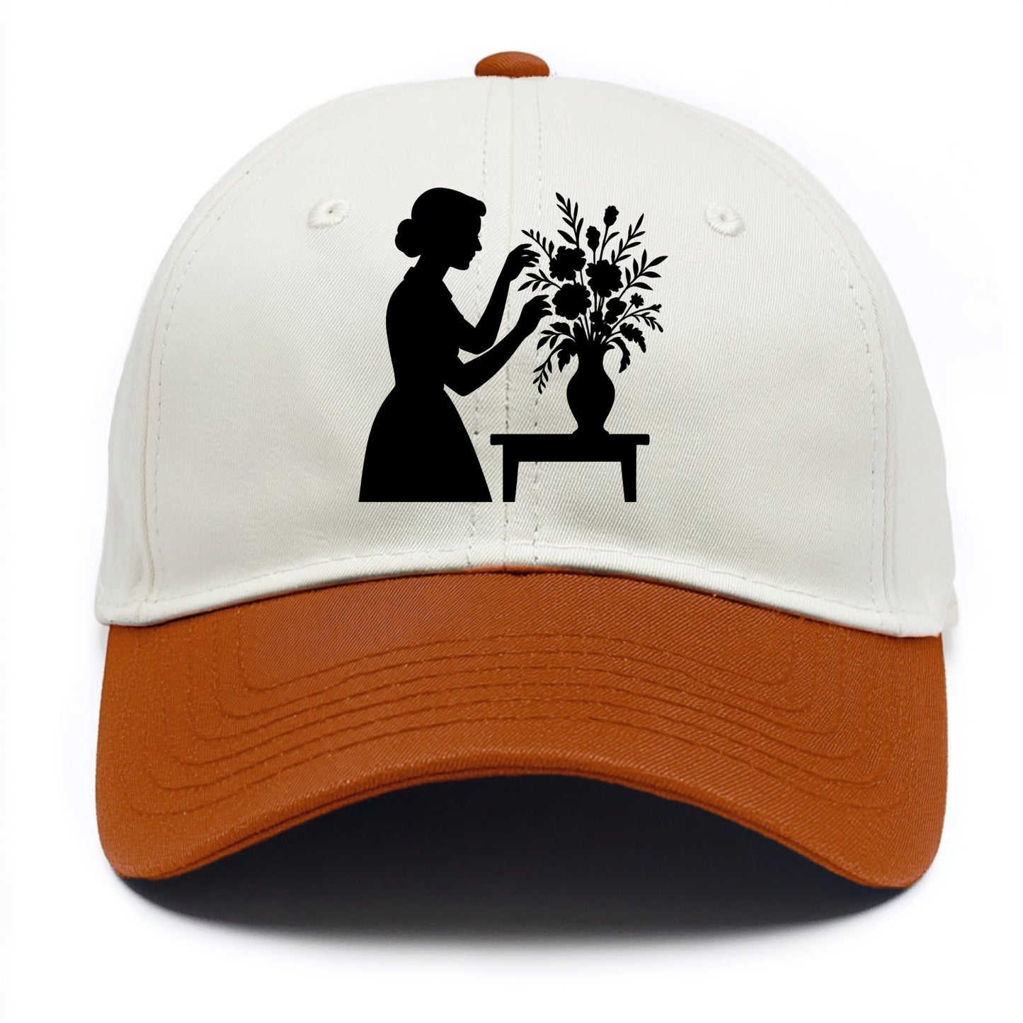 Florist arranging dramatic bouquet - Two Tone Cap - Orange