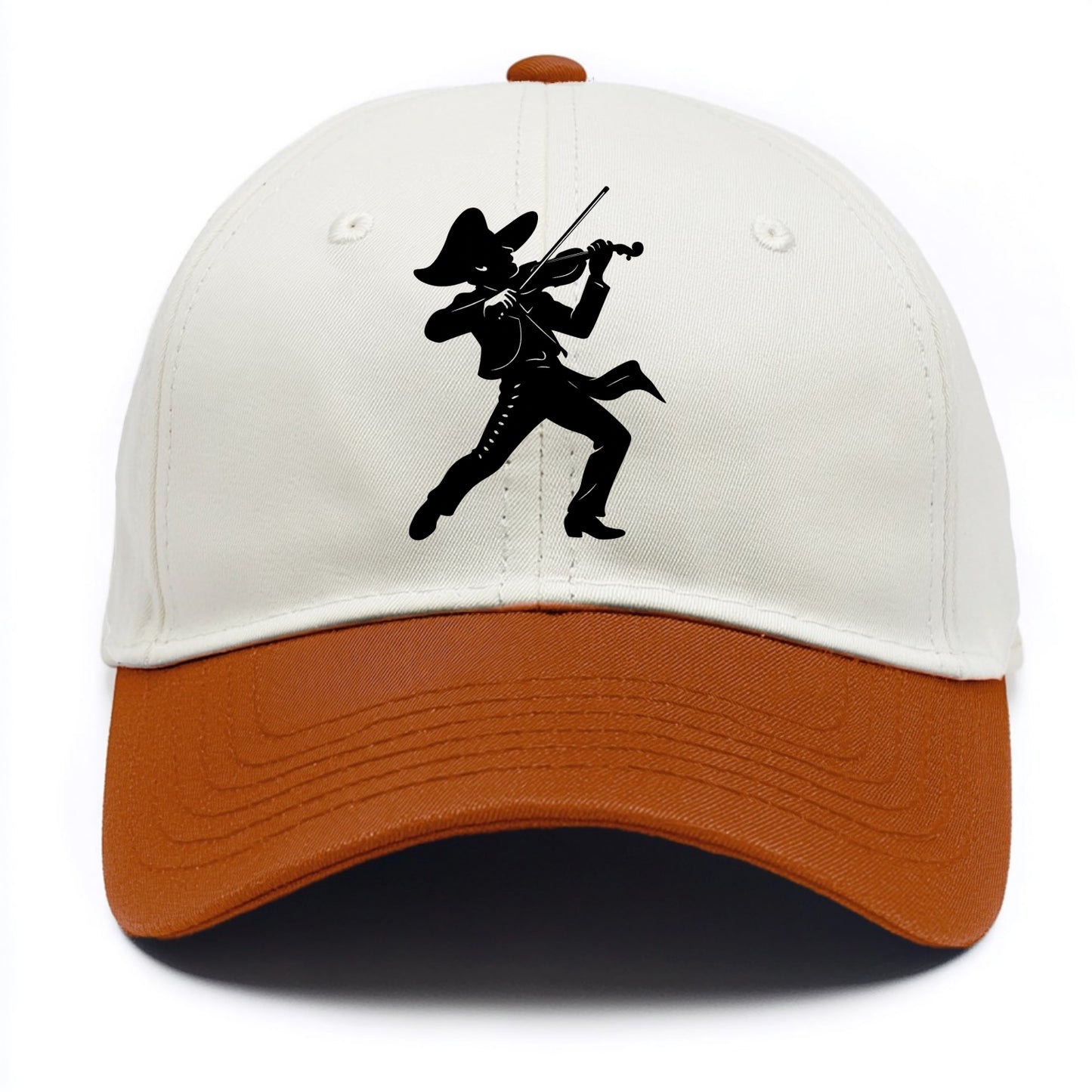 Mariachi violinist passionate performance - Two Tone Cap - Orange