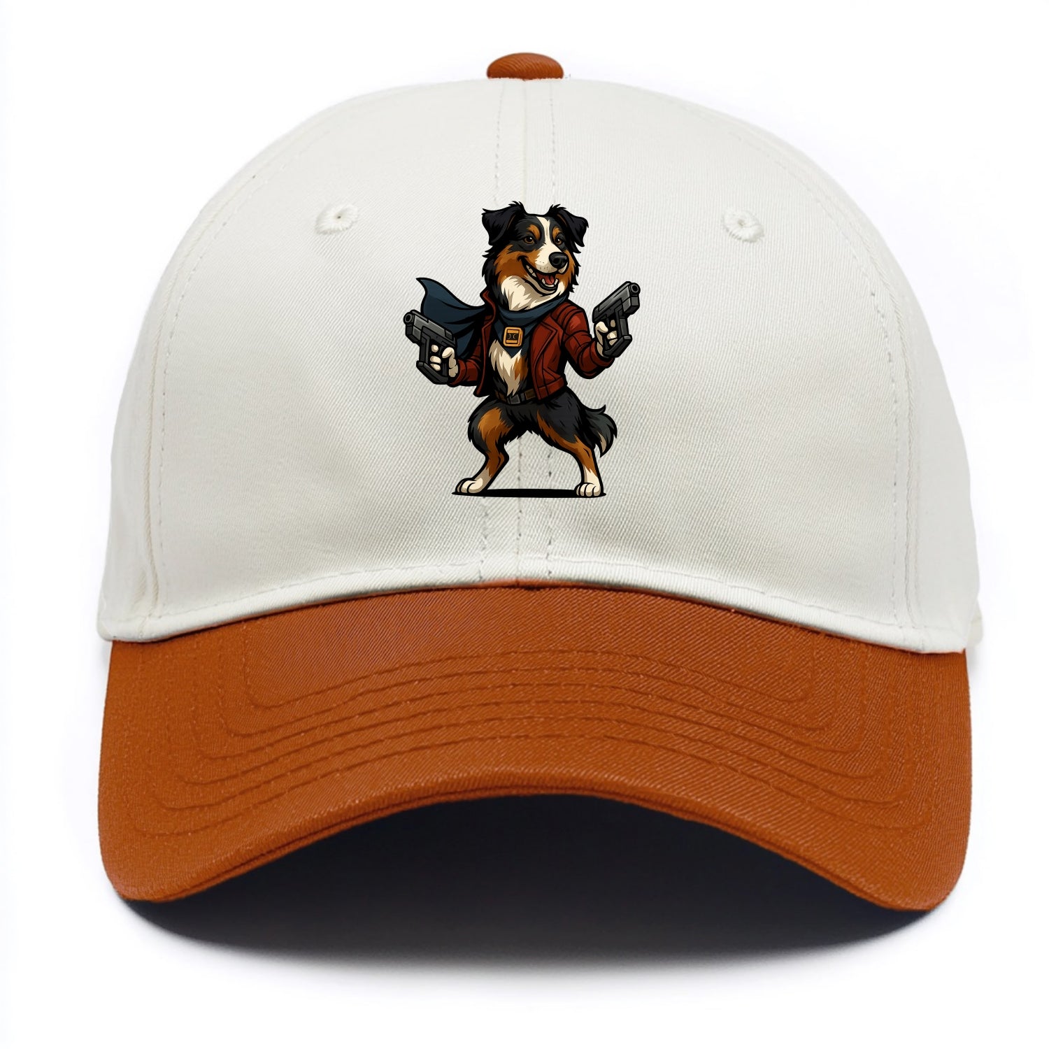 Australian Shepherd Star-Lord  - Two Tone Cap - Orange