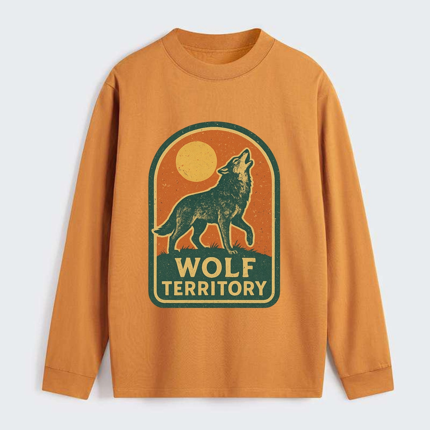 Wolf Territory Marking  - Classic Long Sleeve Shirt - Orange