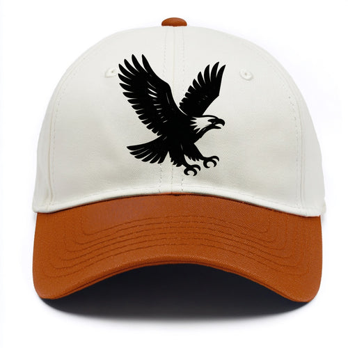 Eagle in flight - liberty and independence ink brushstrokes - Two Tone Cap
