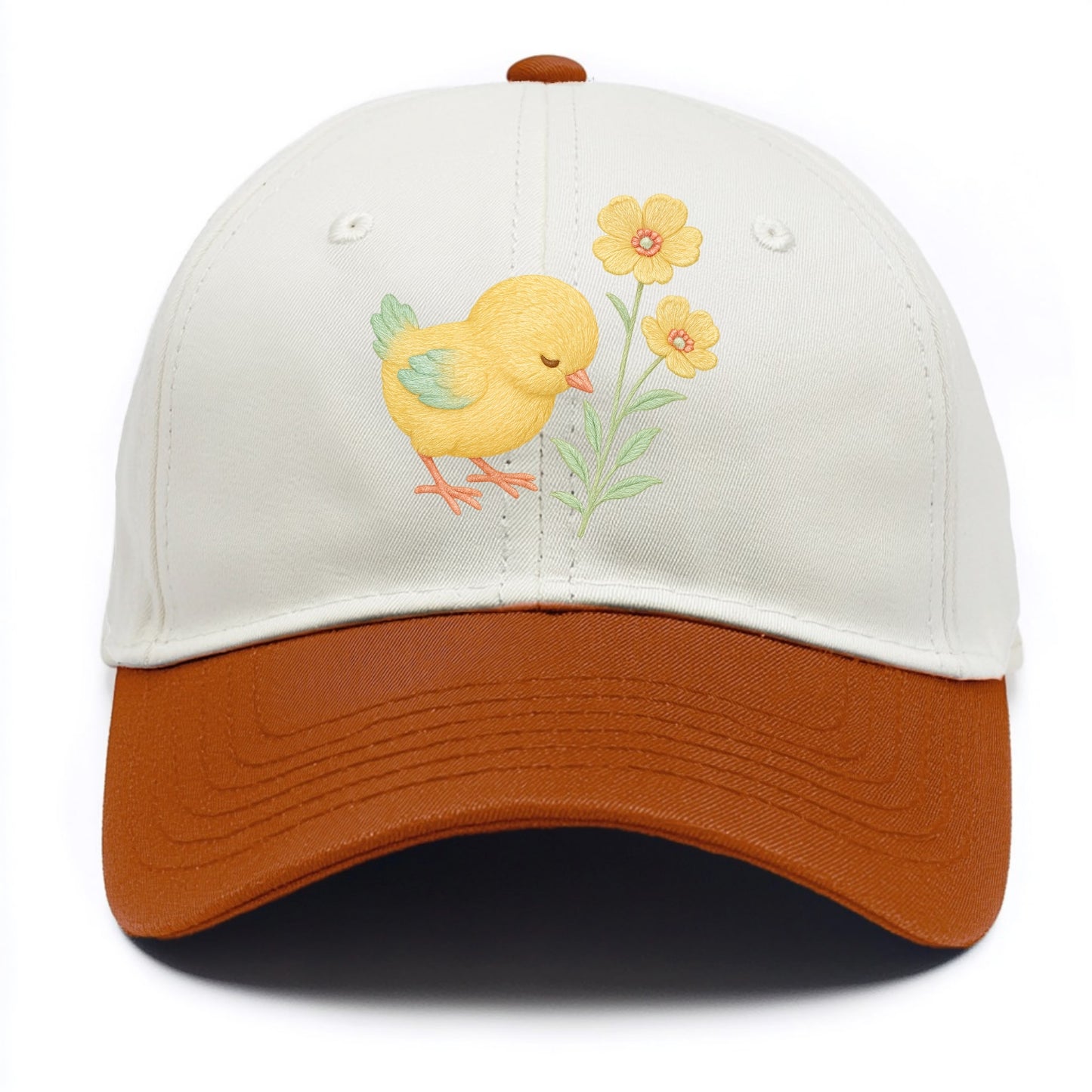 Yellow Chick - Two Tone Cap - Orange