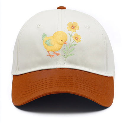 Yellow Chick - Two Tone Cap - Orange