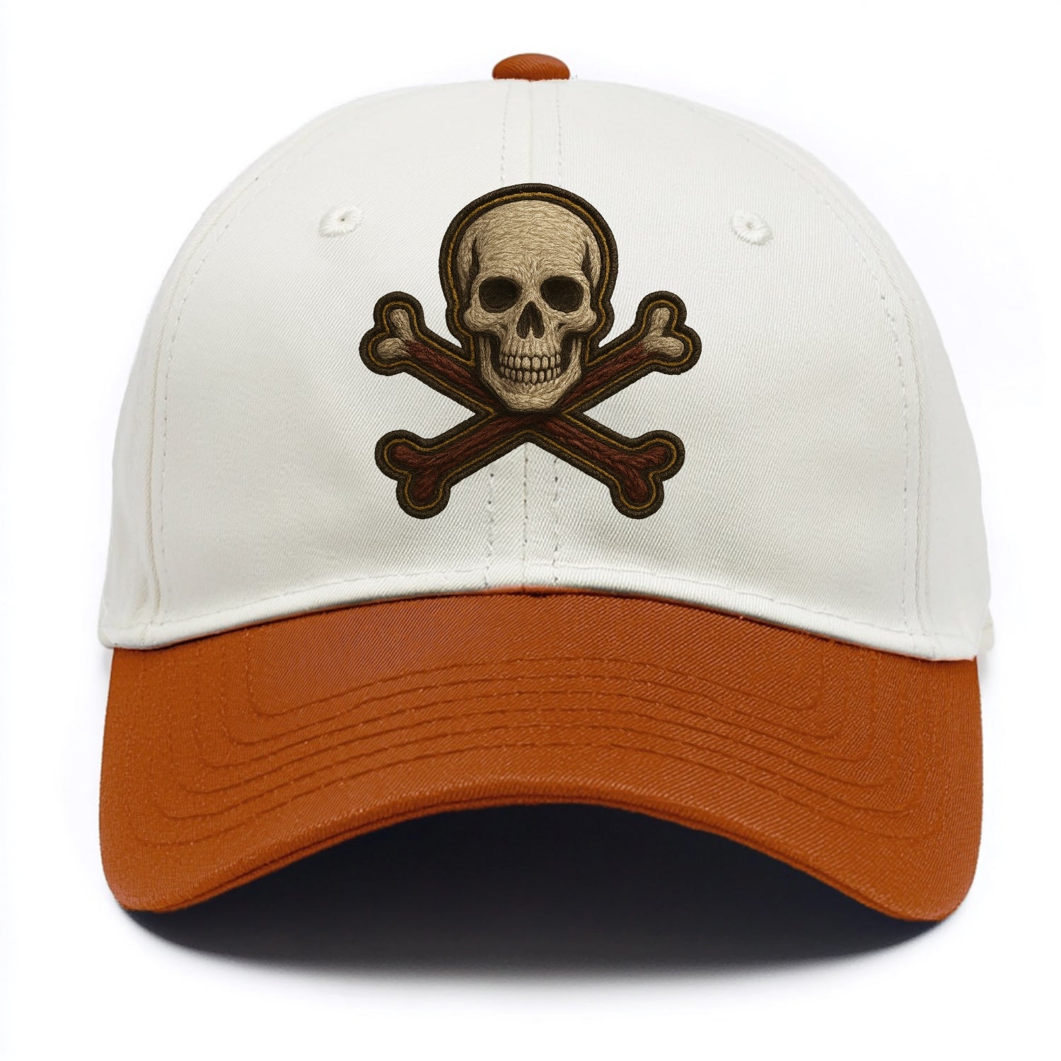 Jolly Roger  - Two Tone Cap - Orange
