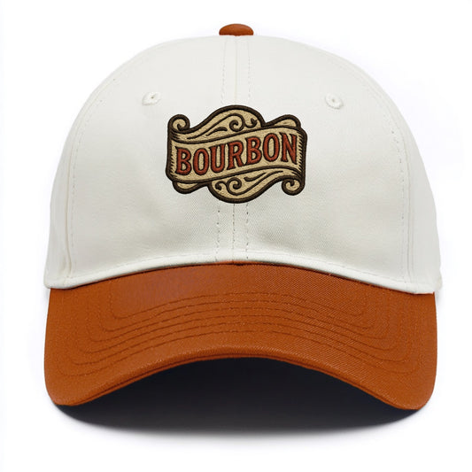 Bourbon Label  - Two Tone Cap - Orange