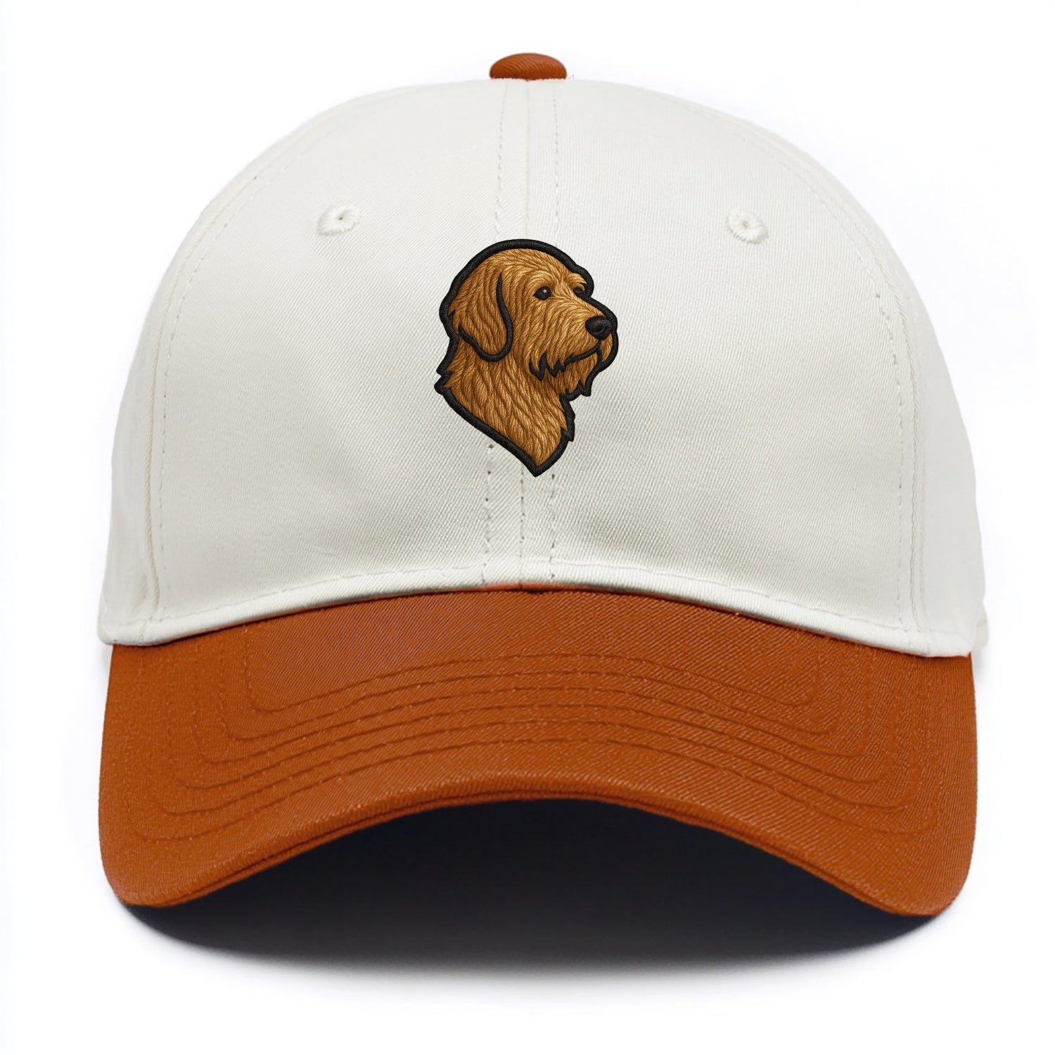 Otterhound - Trendy shaggy hound logo wi - Two Tone Cap - Orange