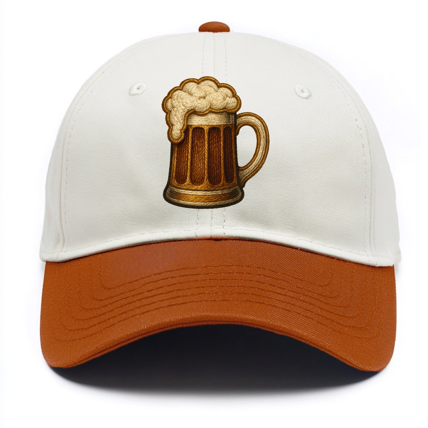 Beer Mug  - Two Tone Cap - Orange