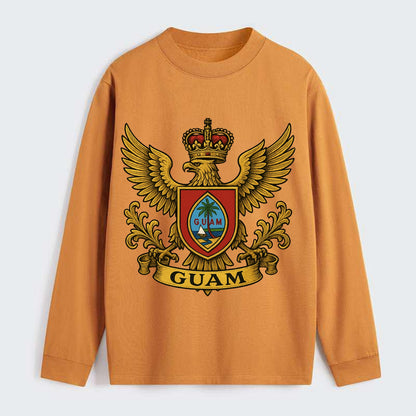 Guam Heritage Badge  - Classic Long Sleeve Shirt - Orange