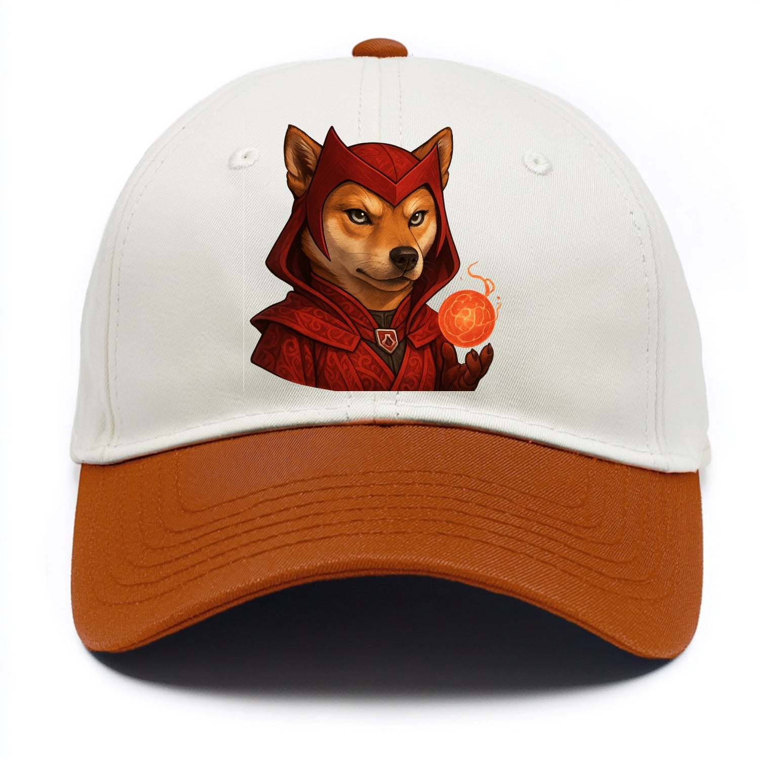 Shiba Inu Scarlet Witch  - Two Tone Cap - Orange