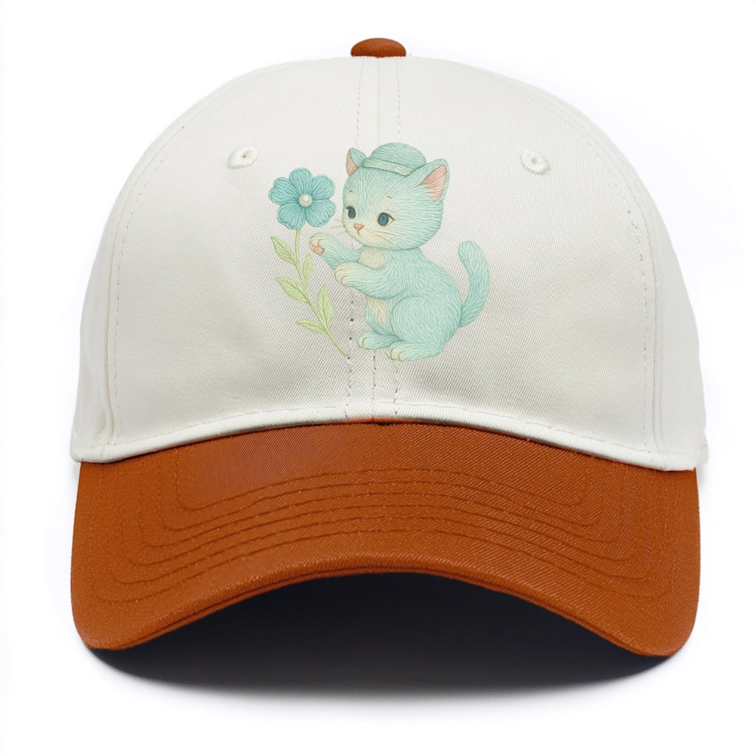 Aqua Kitten - Two Tone Cap - Orange