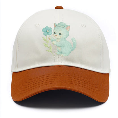 Aqua Kitten - Two Tone Cap - Orange