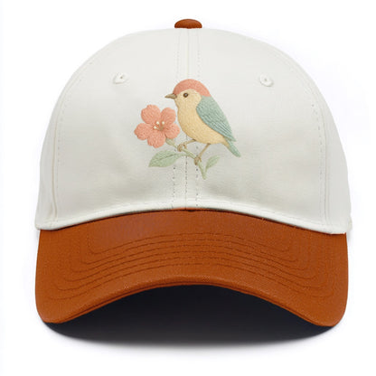 Peach Flowerpecker - Two Tone Cap - Orange
